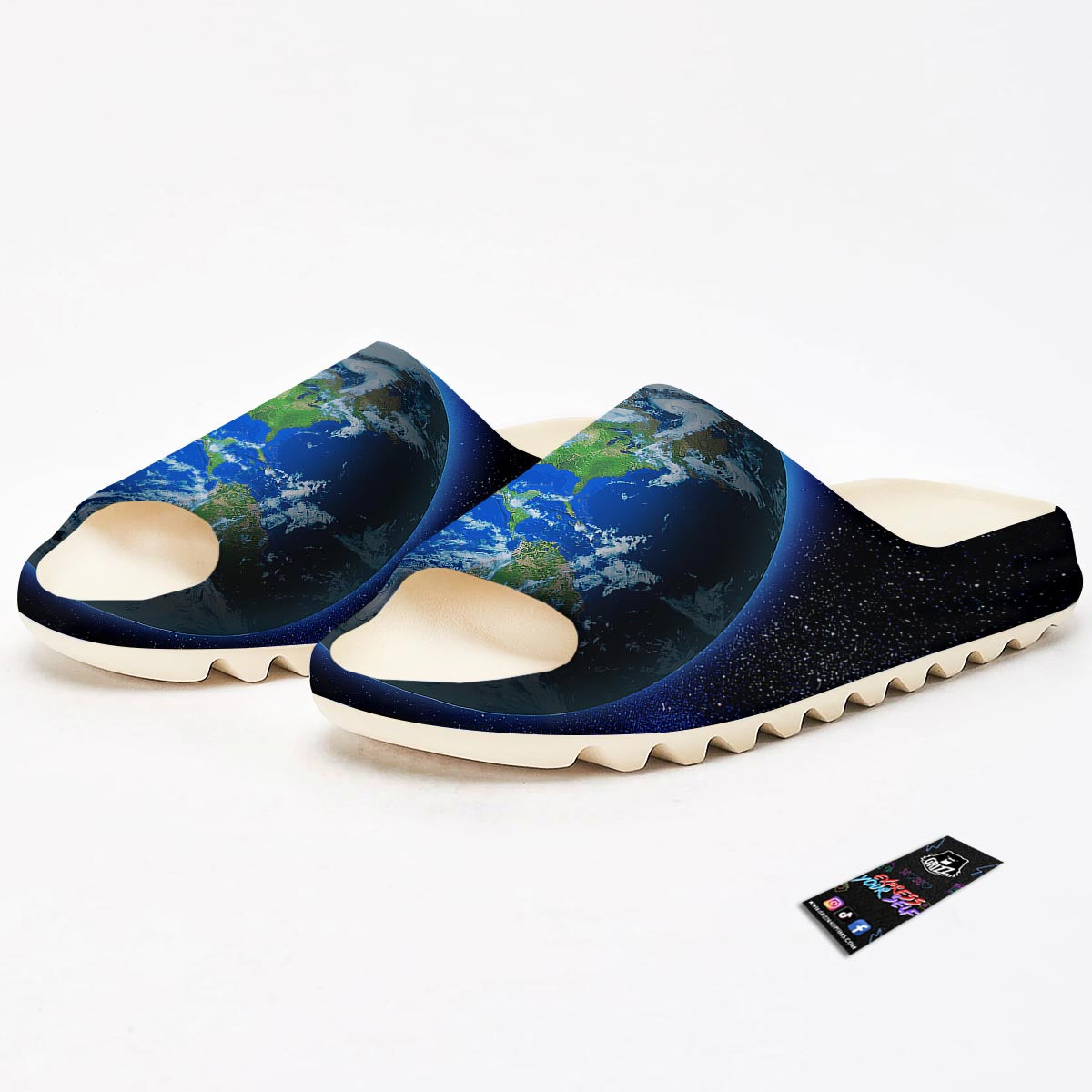 Earth Sunrise Print Sandals-grizzshop