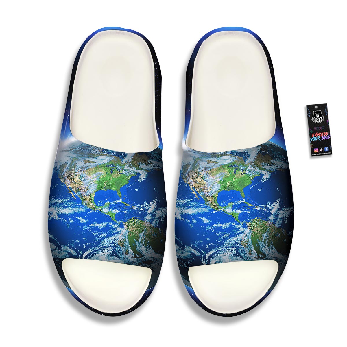Earth Sunrise Print Sandals-grizzshop