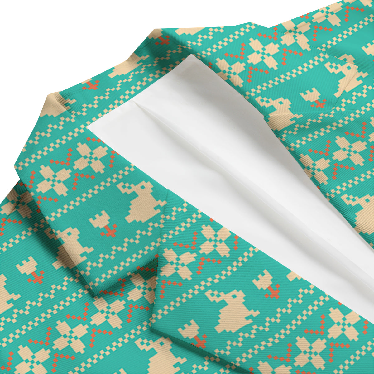 Easter 8-Bit Print Pattern Men's Blazer-grizzshop
