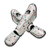 Easter Beige Print Pattern Muay Thai Shin Guards-grizzshop