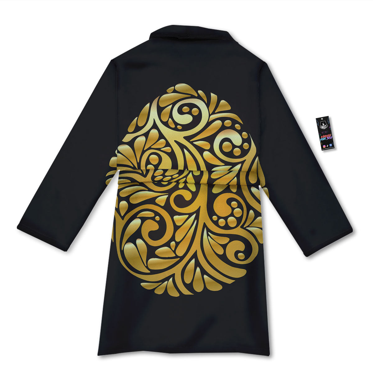 Easter Egg Gold Print Bathrobe-grizzshop