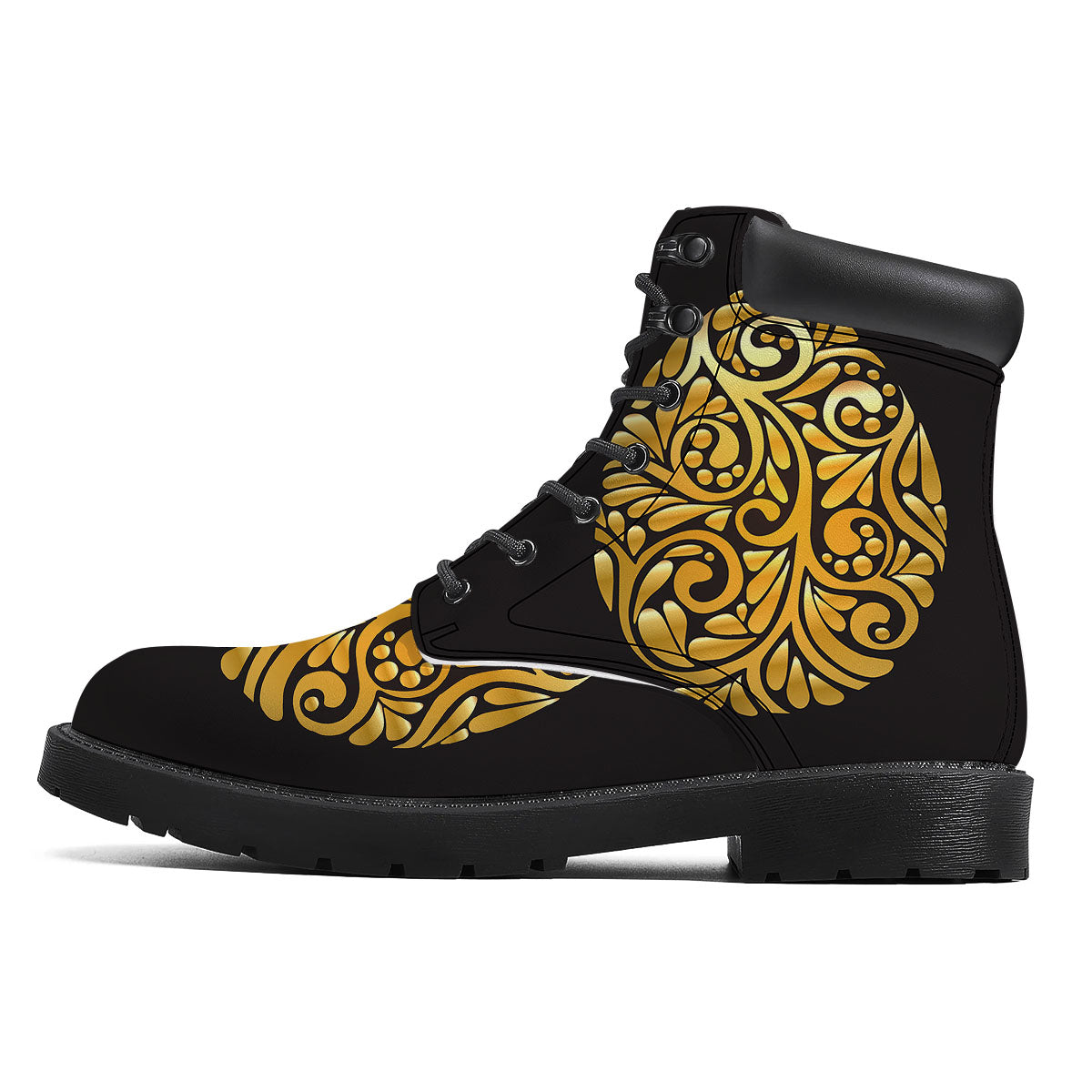 Easter Egg Gold Print Boots-grizzshop