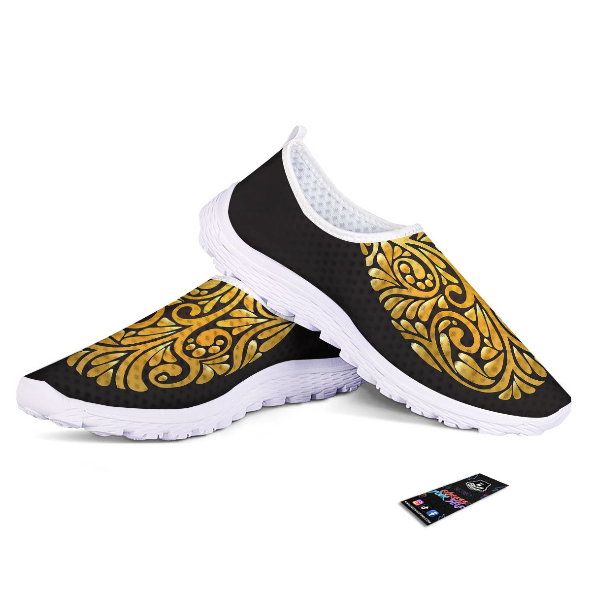 Easter Egg Gold Print Nurse Shoes-grizzshop