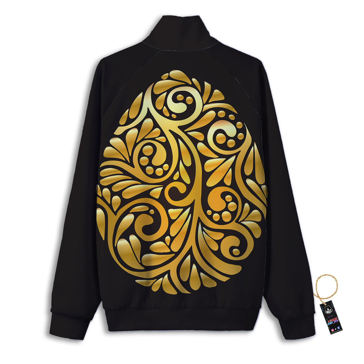 Easter Egg Gold Print Track Jacket-grizzshop