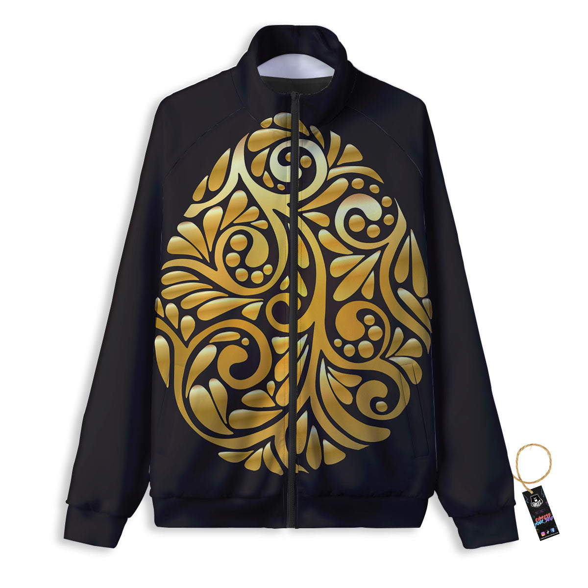 Easter Egg Gold Print Track Jacket-grizzshop
