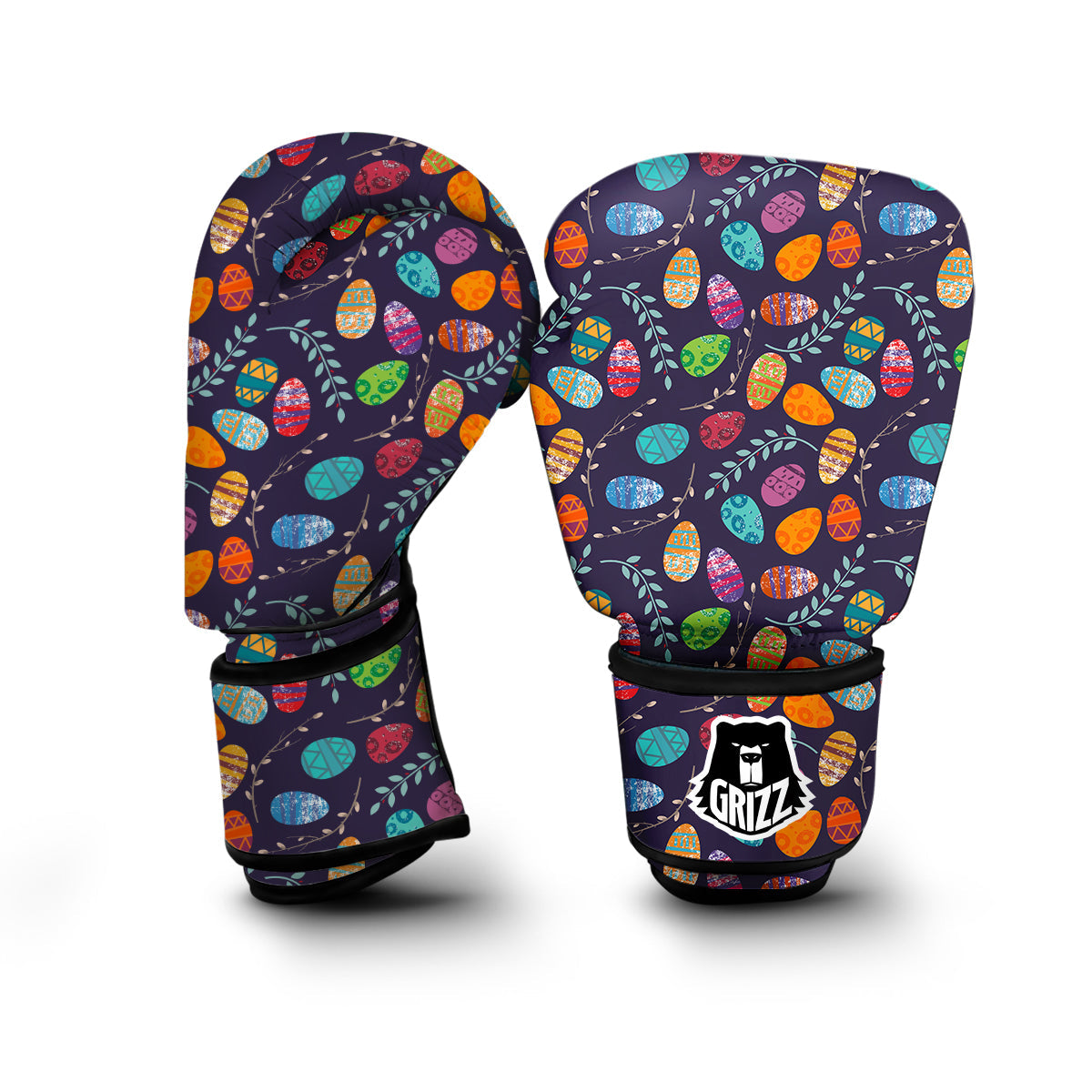 Easter Egg Vintagecolor Print Pattern Boxing Gloves-grizzshop