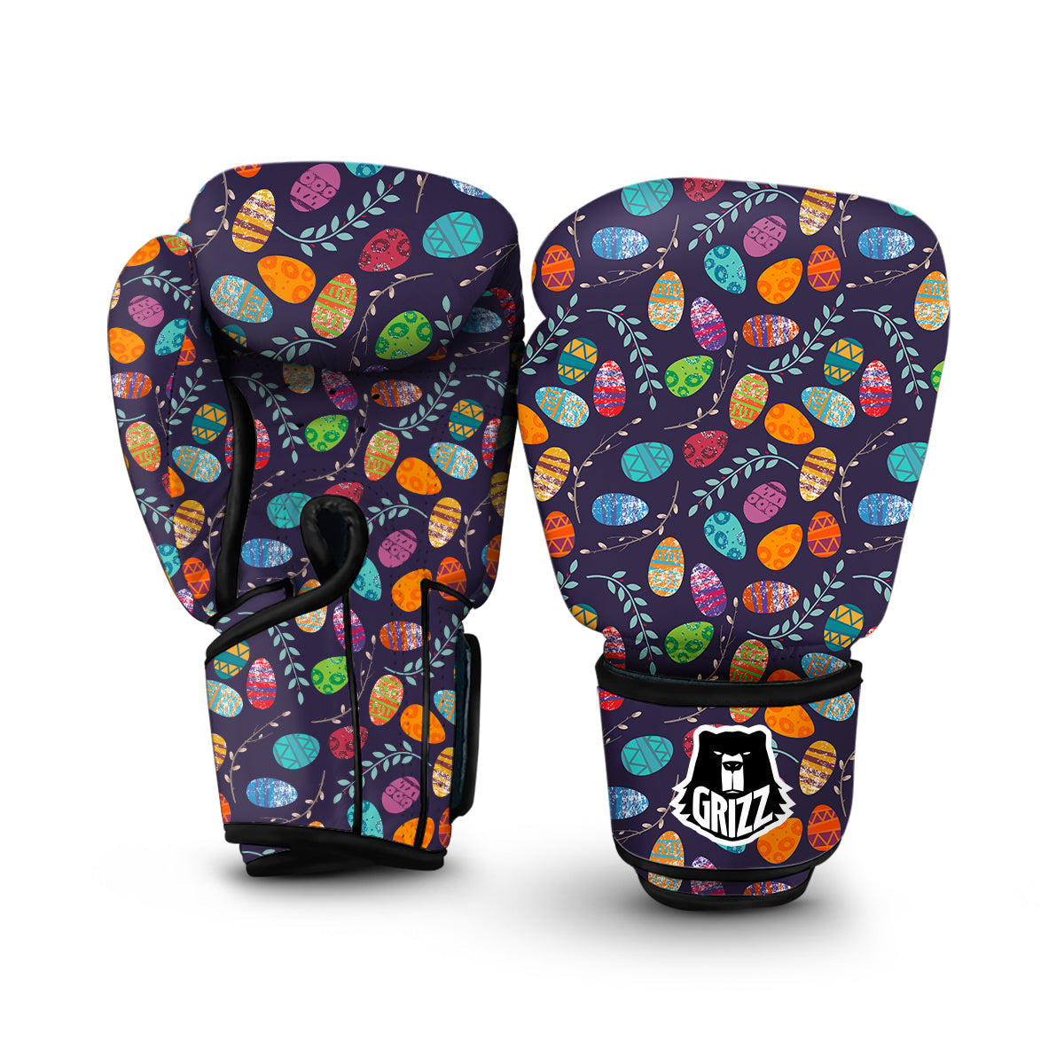 Easter Egg Vintagecolor Print Pattern Boxing Gloves-grizzshop
