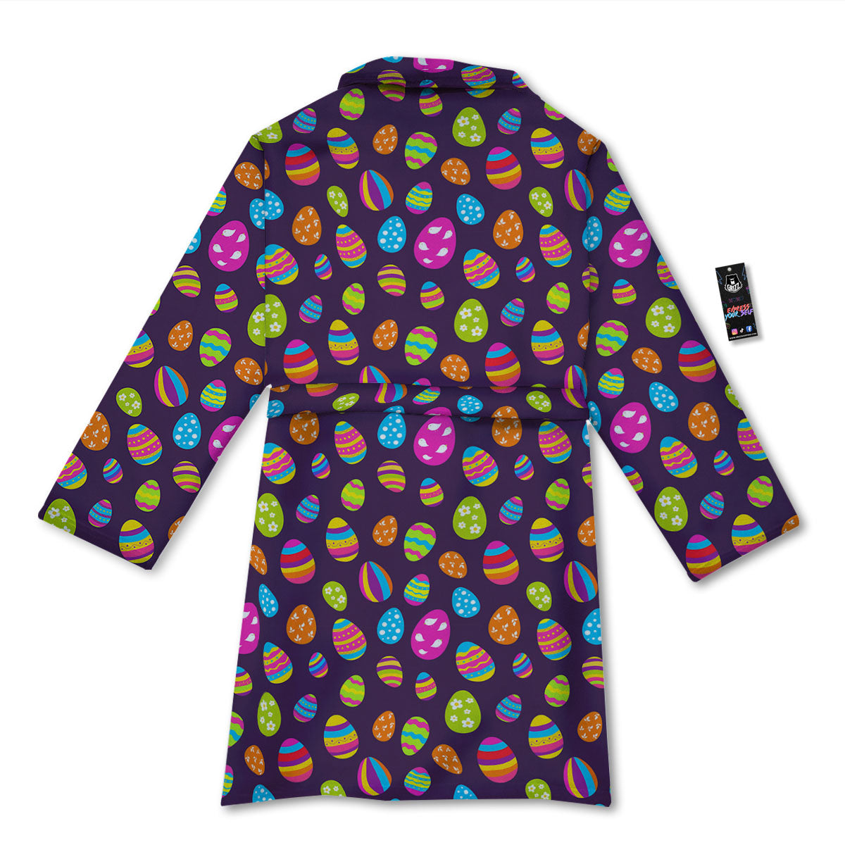 Easter Eggs Colorful Cute Print Pattern Bathrobe-grizzshop