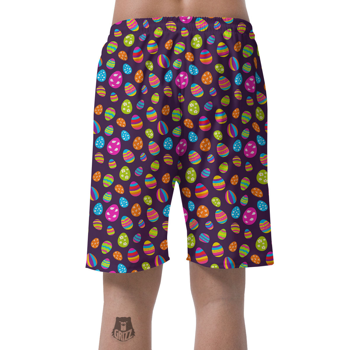 Easter Eggs Colorful Cute Print Pattern Men's Shorts-grizzshop