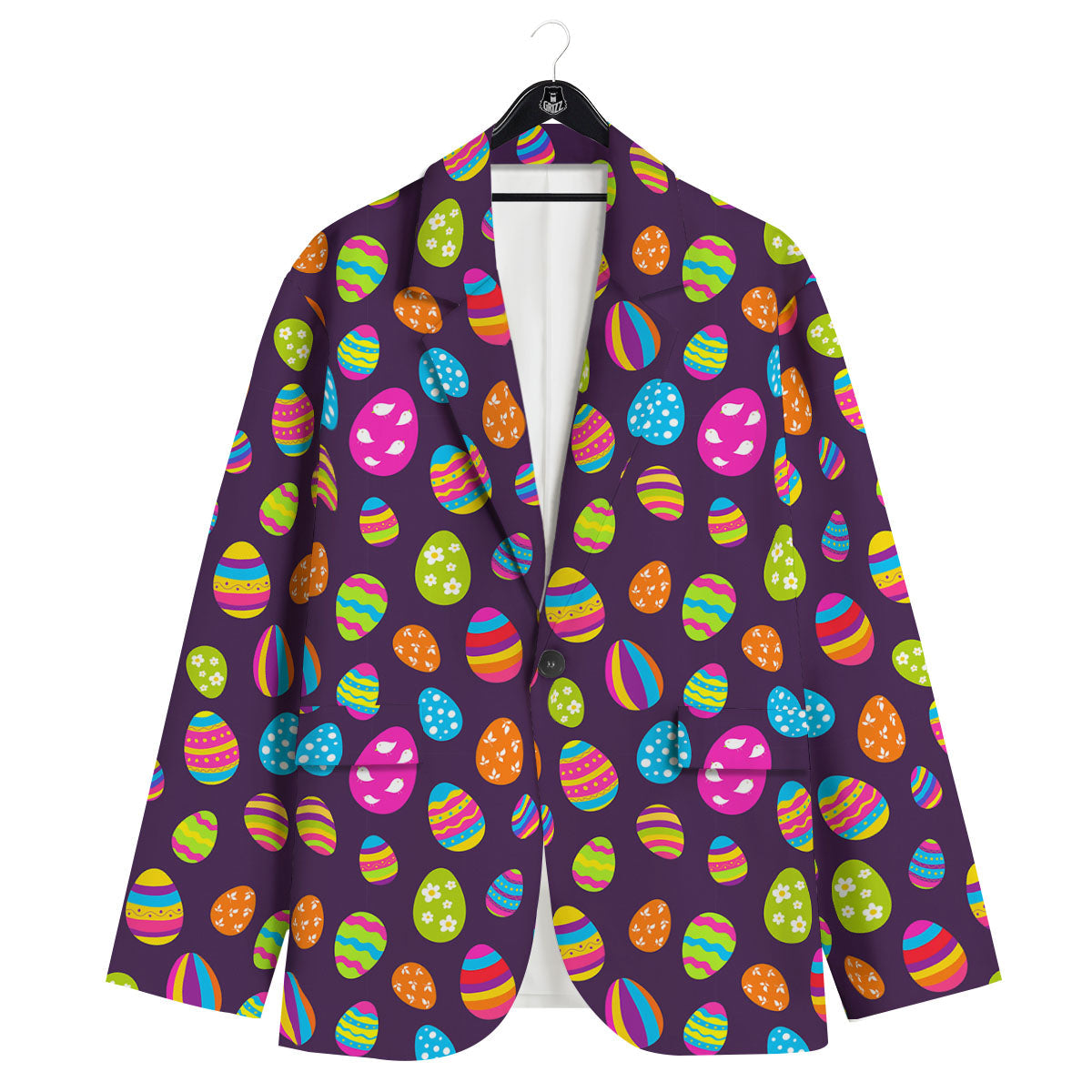 Easter Eggs Colorful Cute Print Pattern Men's Sport Coat-grizzshop