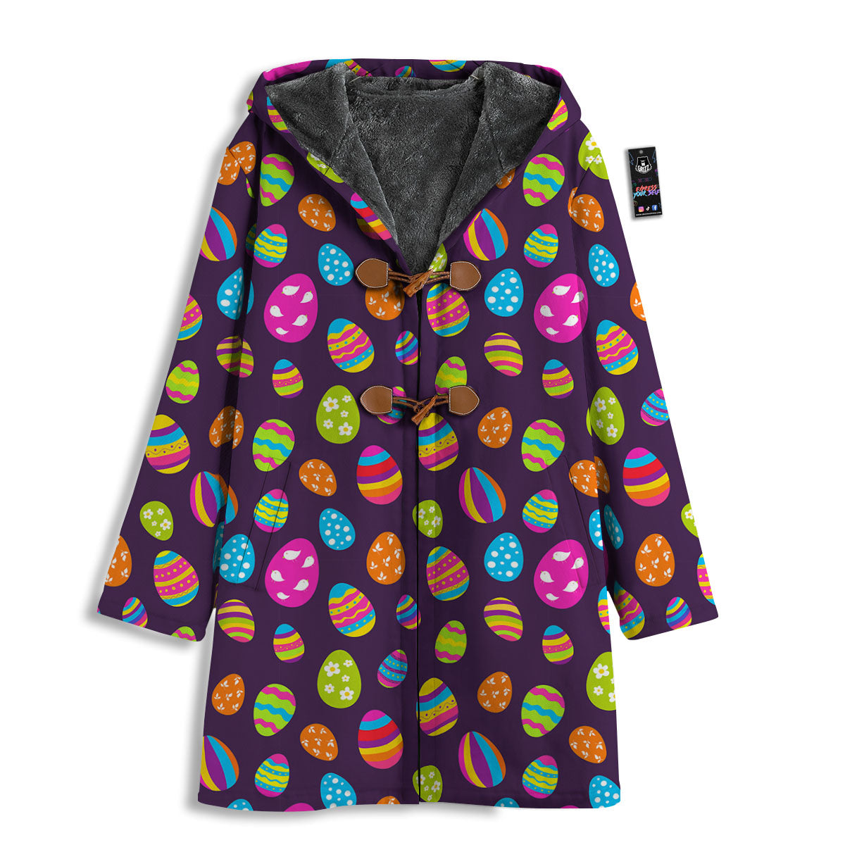 Easter Eggs Colorful Cute Print Pattern Men's Windbreaker Jacket-grizzshop
