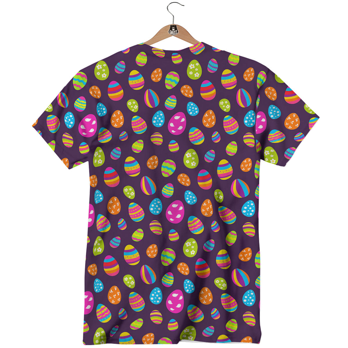 Easter Eggs Colorful Cute Print Pattern T-Shirt-grizzshop