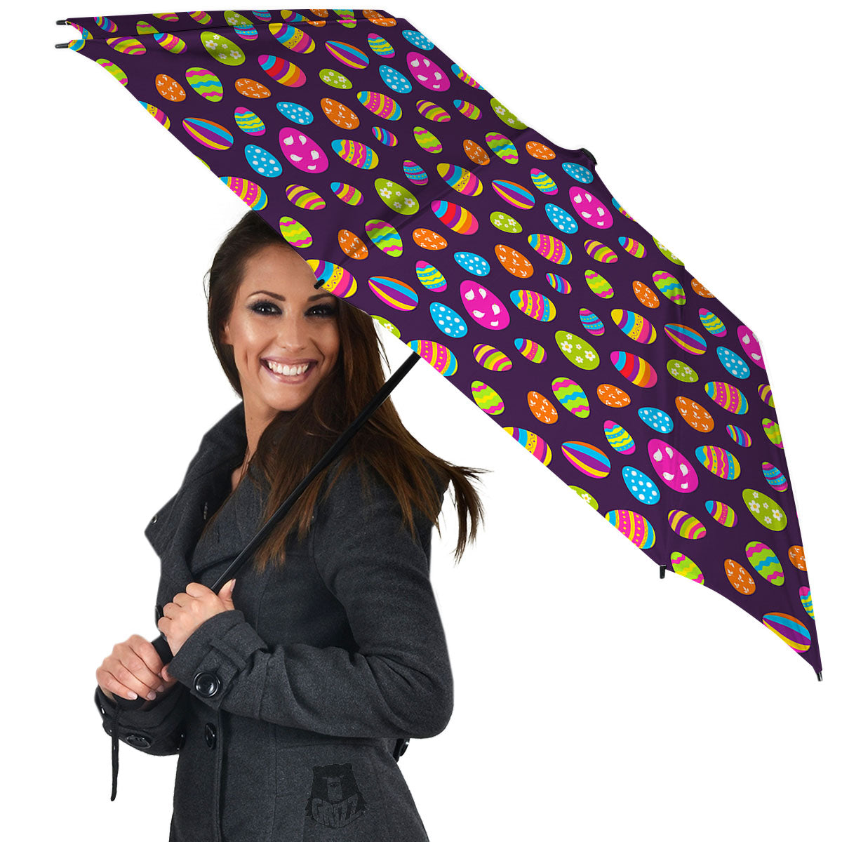 Easter Eggs Colorful Cute Print Pattern Umbrella-grizzshop