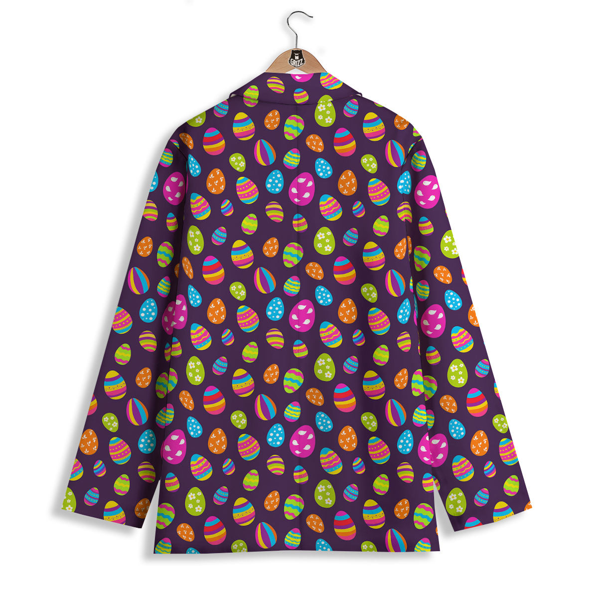 Easter Eggs Colorful Cute Print Pattern Women's Blazer-grizzshop
