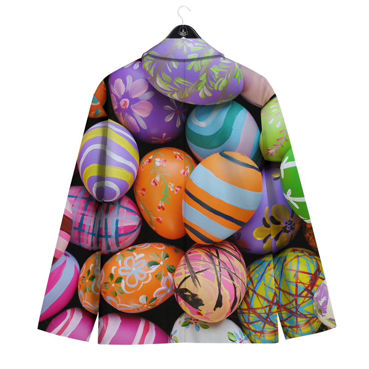 Easter Eggs Colorful Print Men's Sport Coat-grizzshop