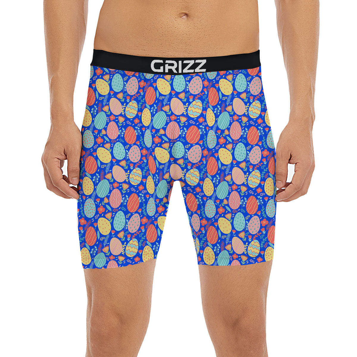 Easter Eggs Colorful Print Pattern Boxer Briefs-grizzshop