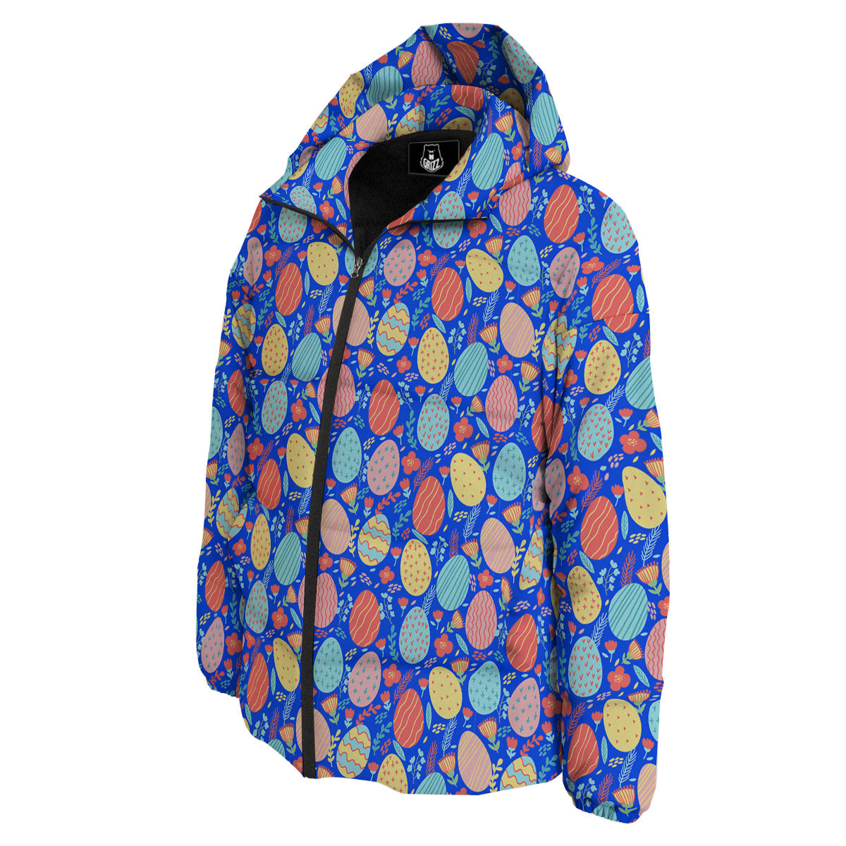 Easter Eggs Colorful Print Pattern Down Jacket-grizzshop