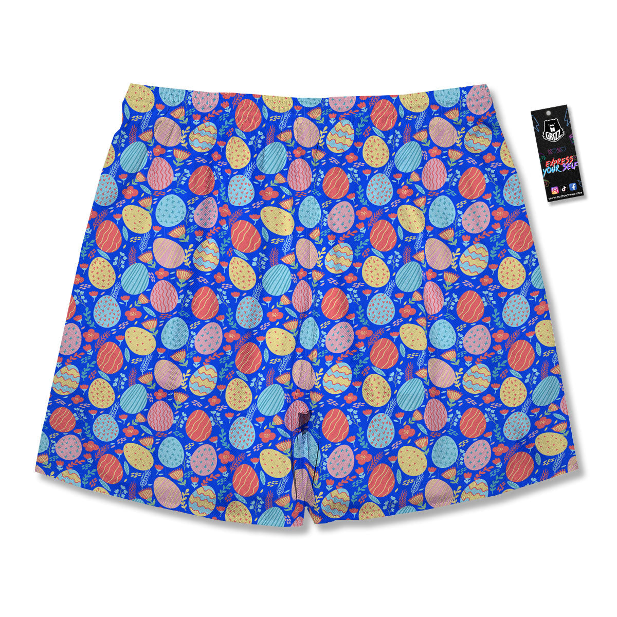 Easter Eggs Colorful Print Pattern Men's Running Shorts-grizzshop