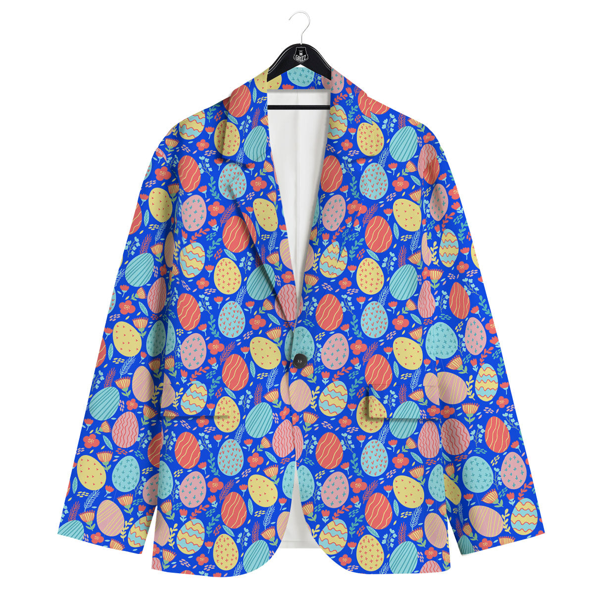 Easter Eggs Colorful Print Pattern Men's Sport Coat-grizzshop
