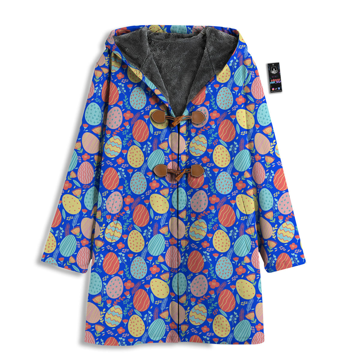 Easter Eggs Colorful Print Pattern Men's Windbreaker Jacket-grizzshop
