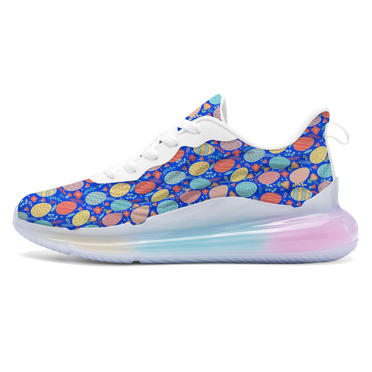 Easter Eggs Colorful Print Pattern Running Sneakers-grizzshop