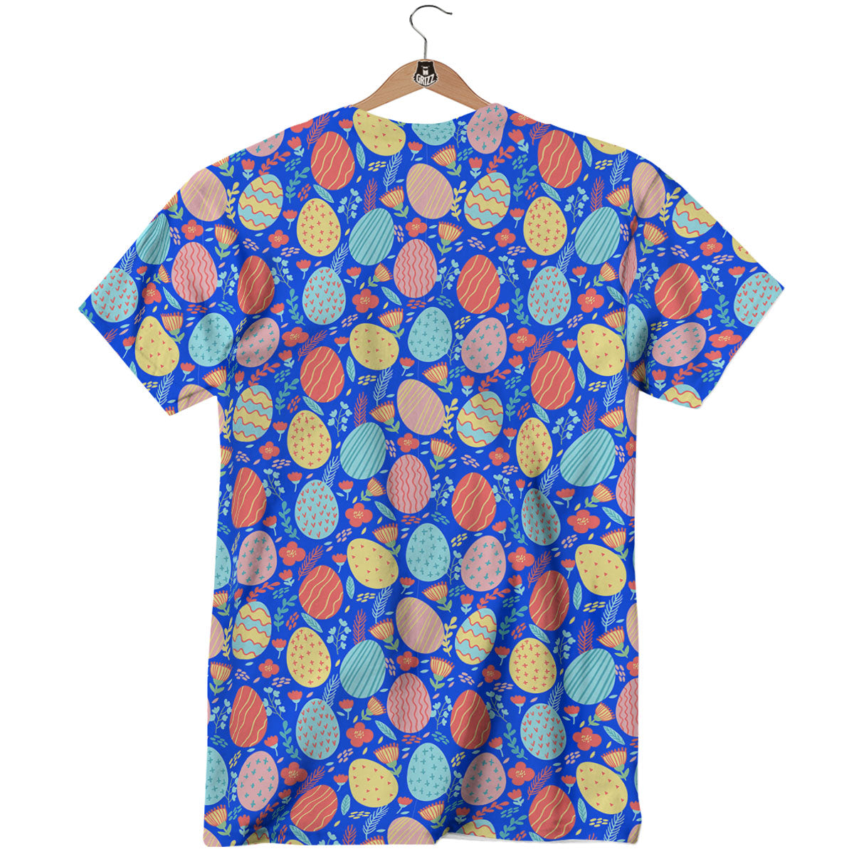 Easter Eggs Colorful Print Pattern T-Shirt-grizzshop