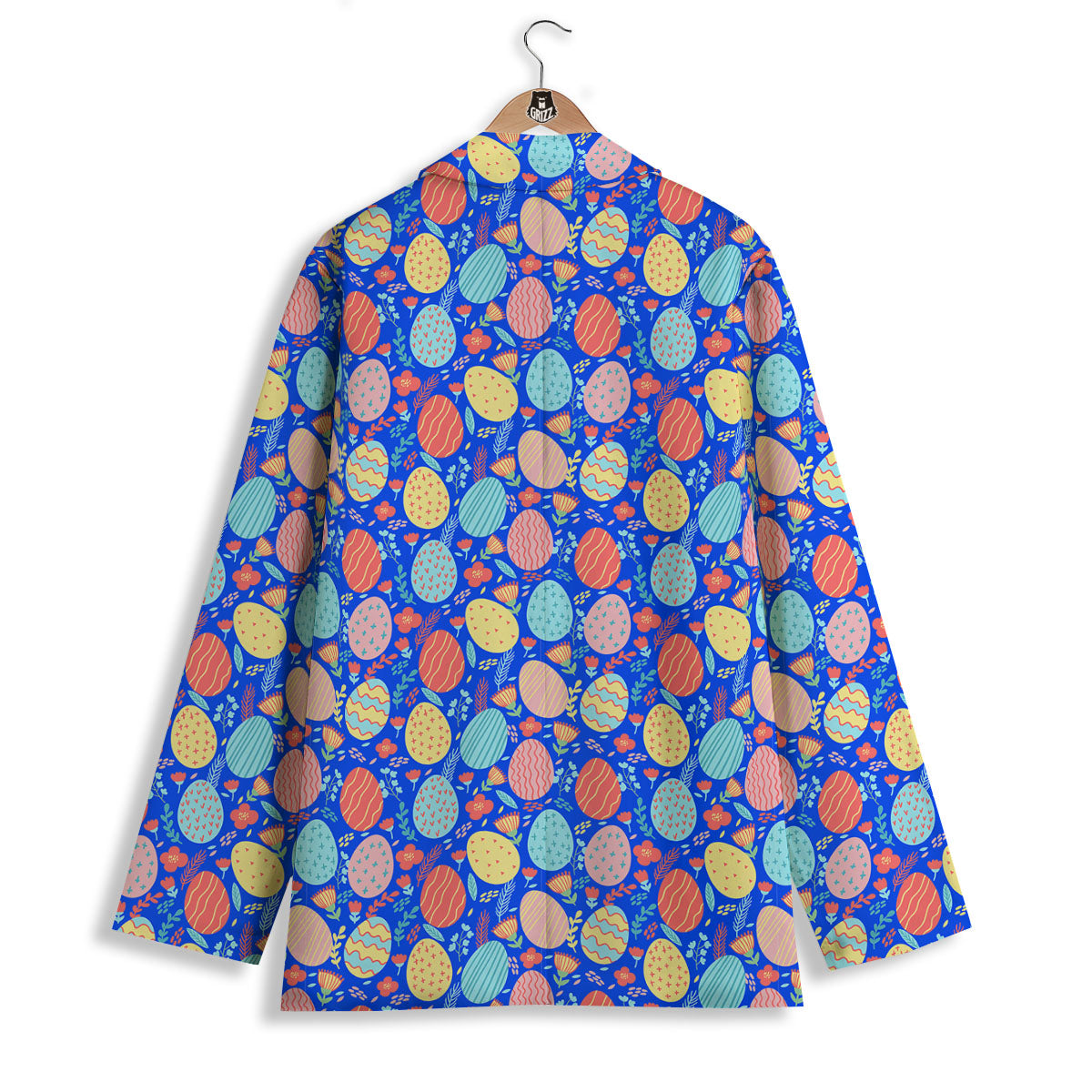 Easter Eggs Colorful Print Pattern Women's Blazer-grizzshop