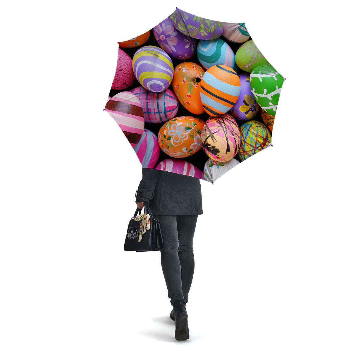 Easter Eggs Colorful Print Umbrella-grizzshop