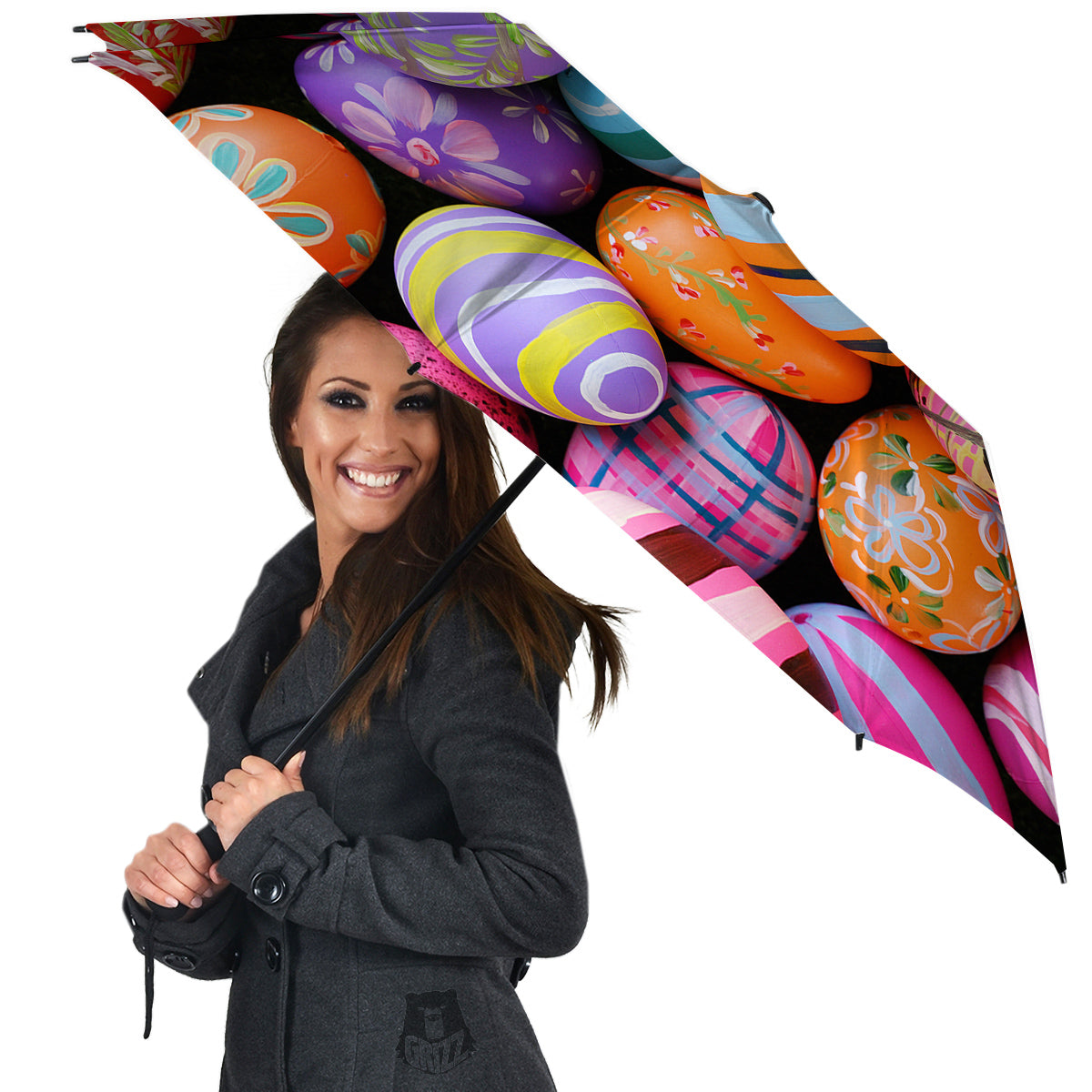Easter Eggs Colorful Print Umbrella-grizzshop