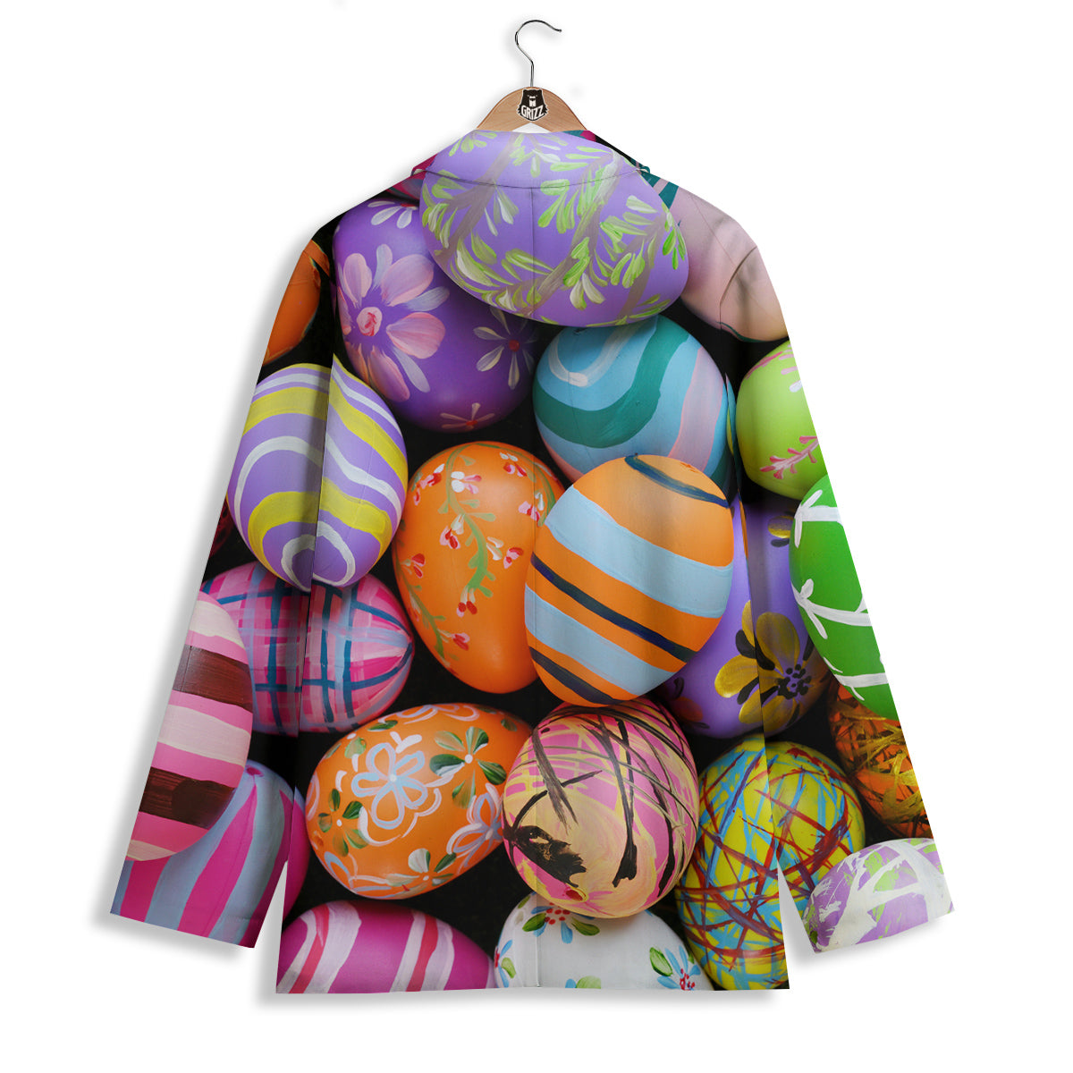 Easter Eggs Colorful Print Women's Blazer-grizzshop