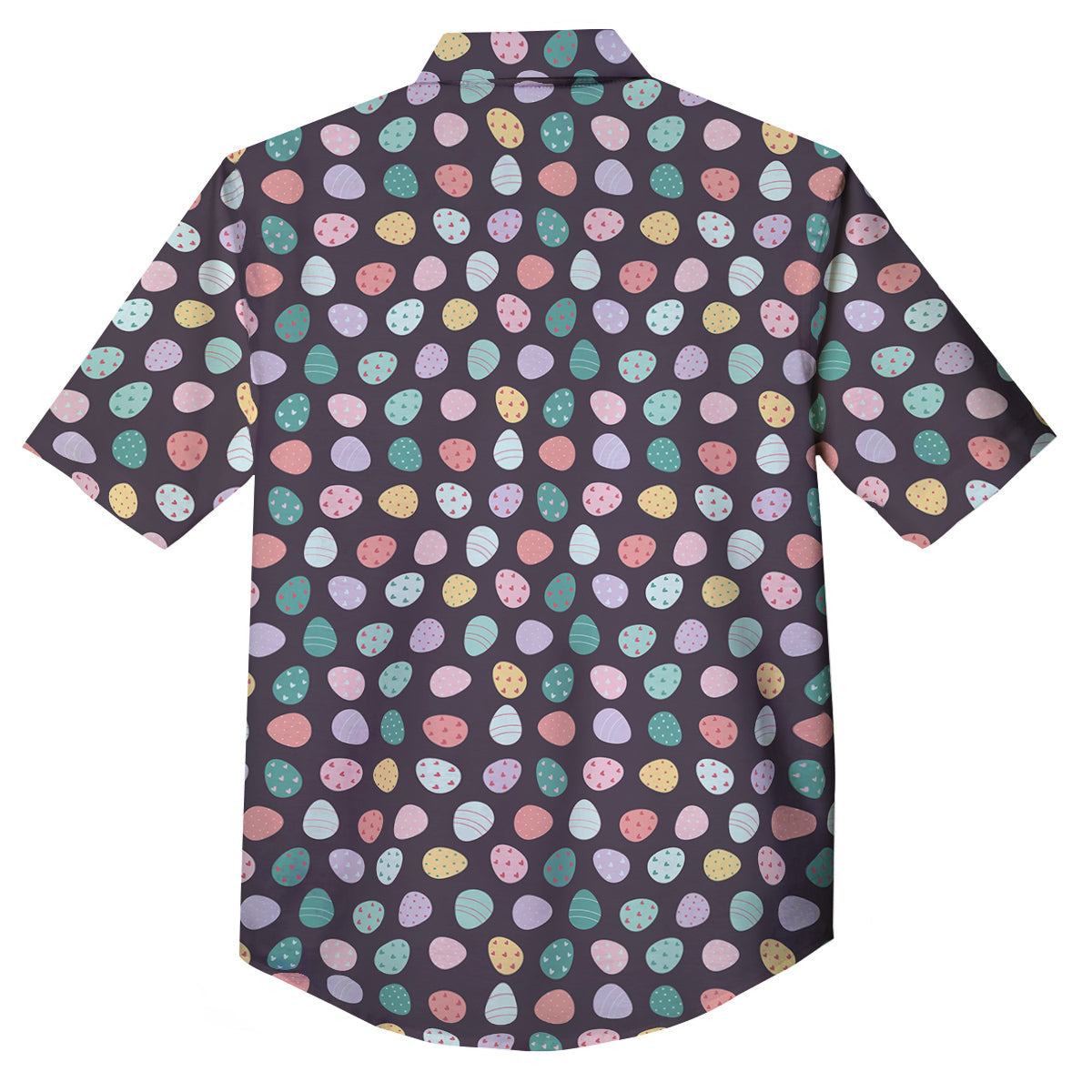 Easter Eggs Cute Print Pattern Button Up Shirt-grizzshop