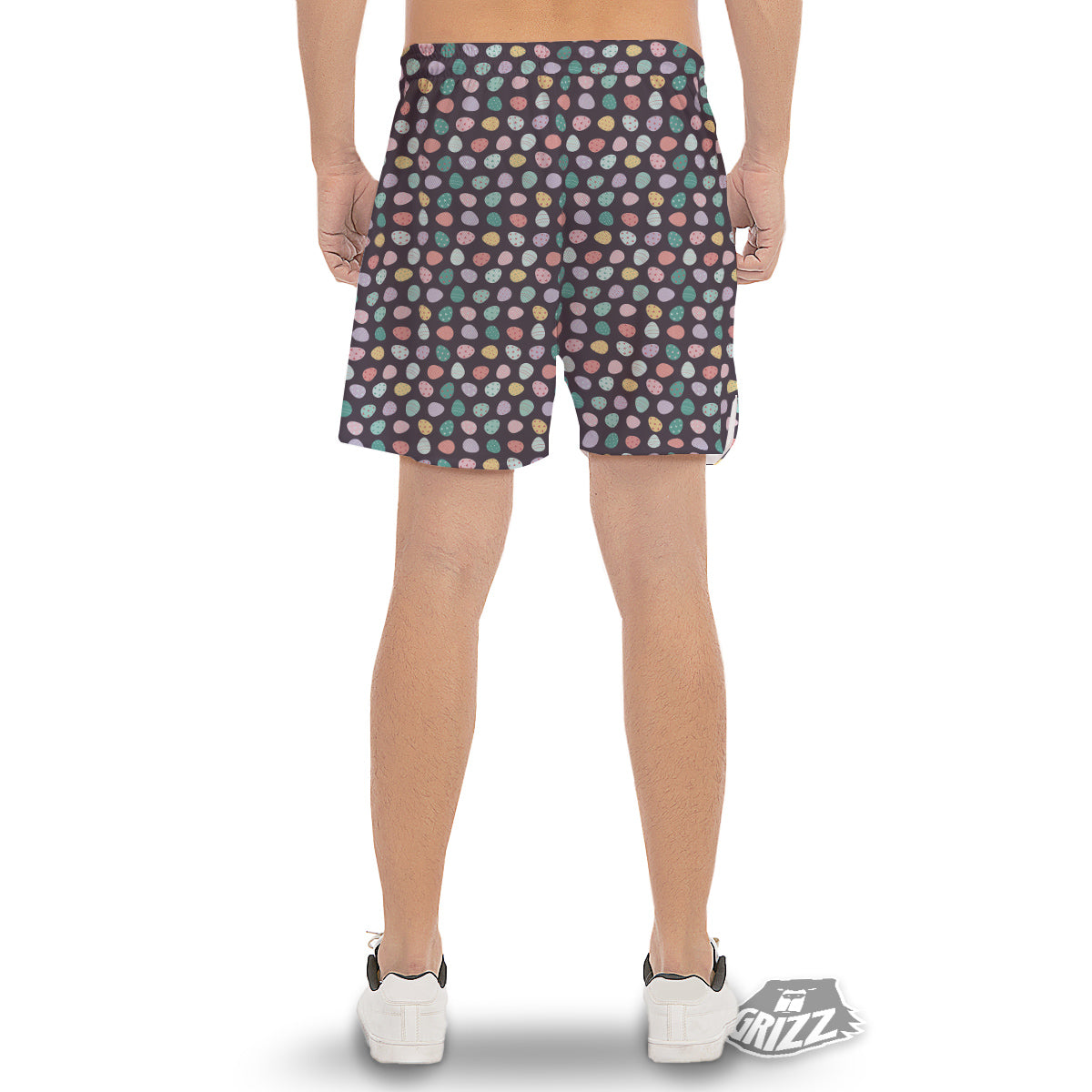 Easter Eggs Cute Print Pattern Men's Gym Shorts-grizzshop