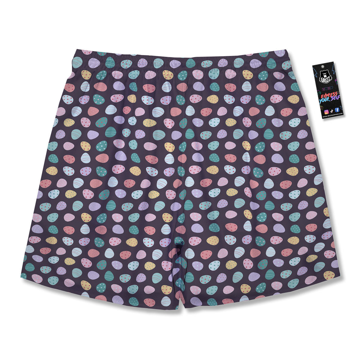 Easter Eggs Cute Print Pattern Men's Running Shorts-grizzshop