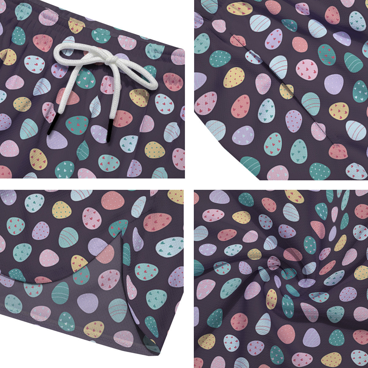 Easter Eggs Cute Print Pattern Men's Running Shorts-grizzshop