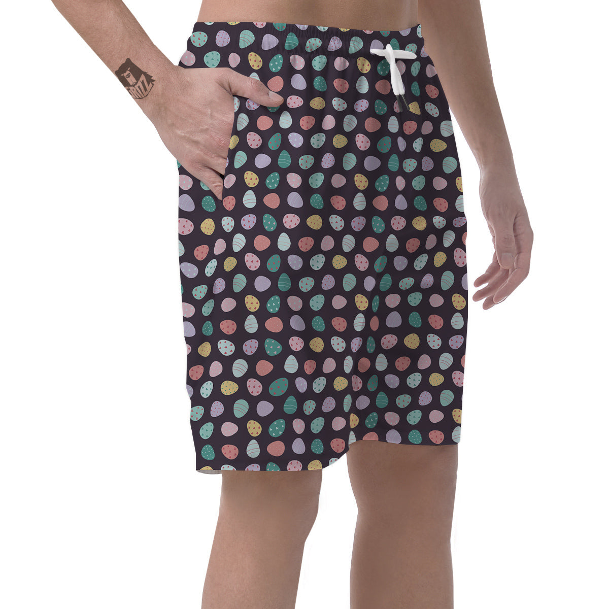 Easter Eggs Cute Print Pattern Men's Shorts-grizzshop