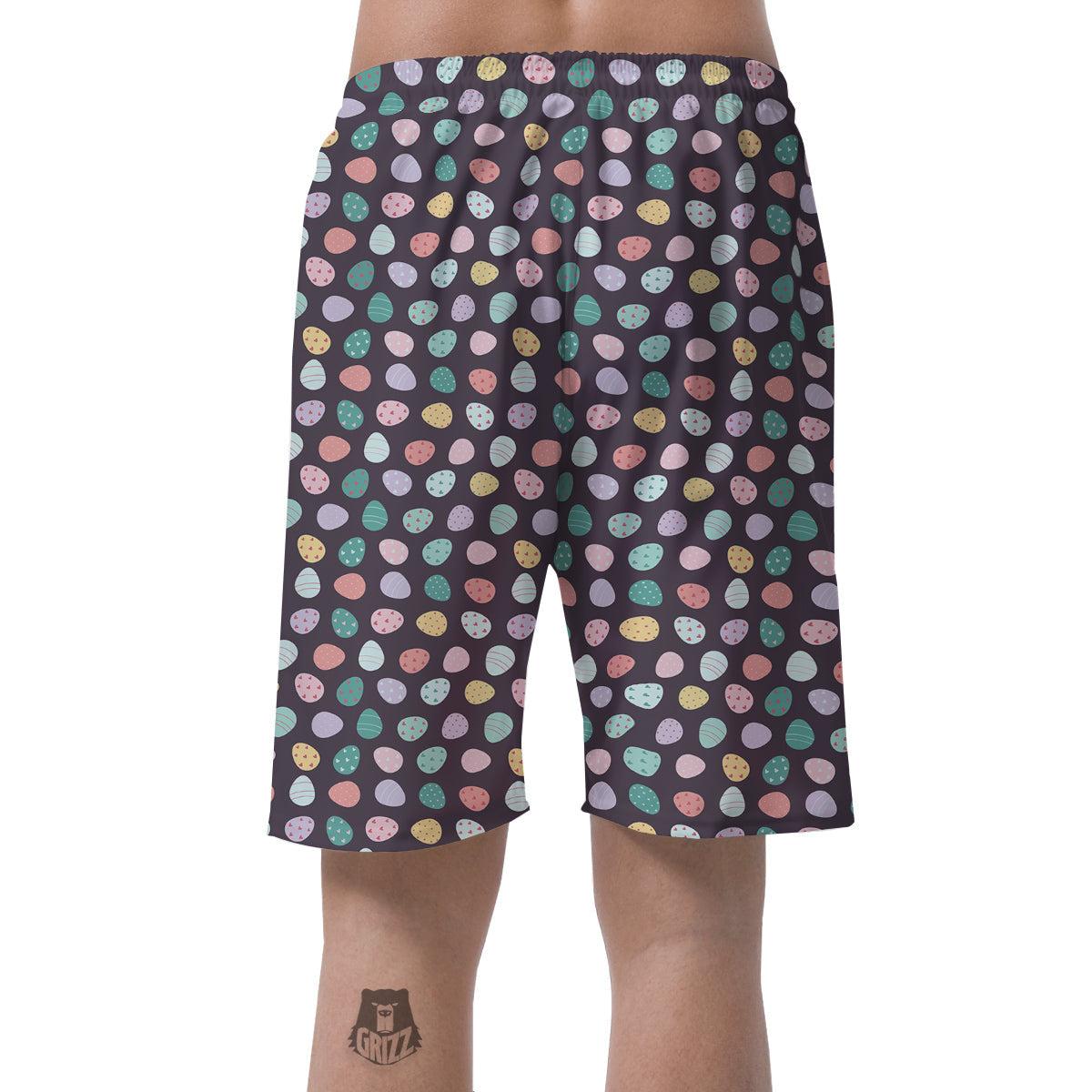 Easter Eggs Cute Print Pattern Men's Shorts-grizzshop