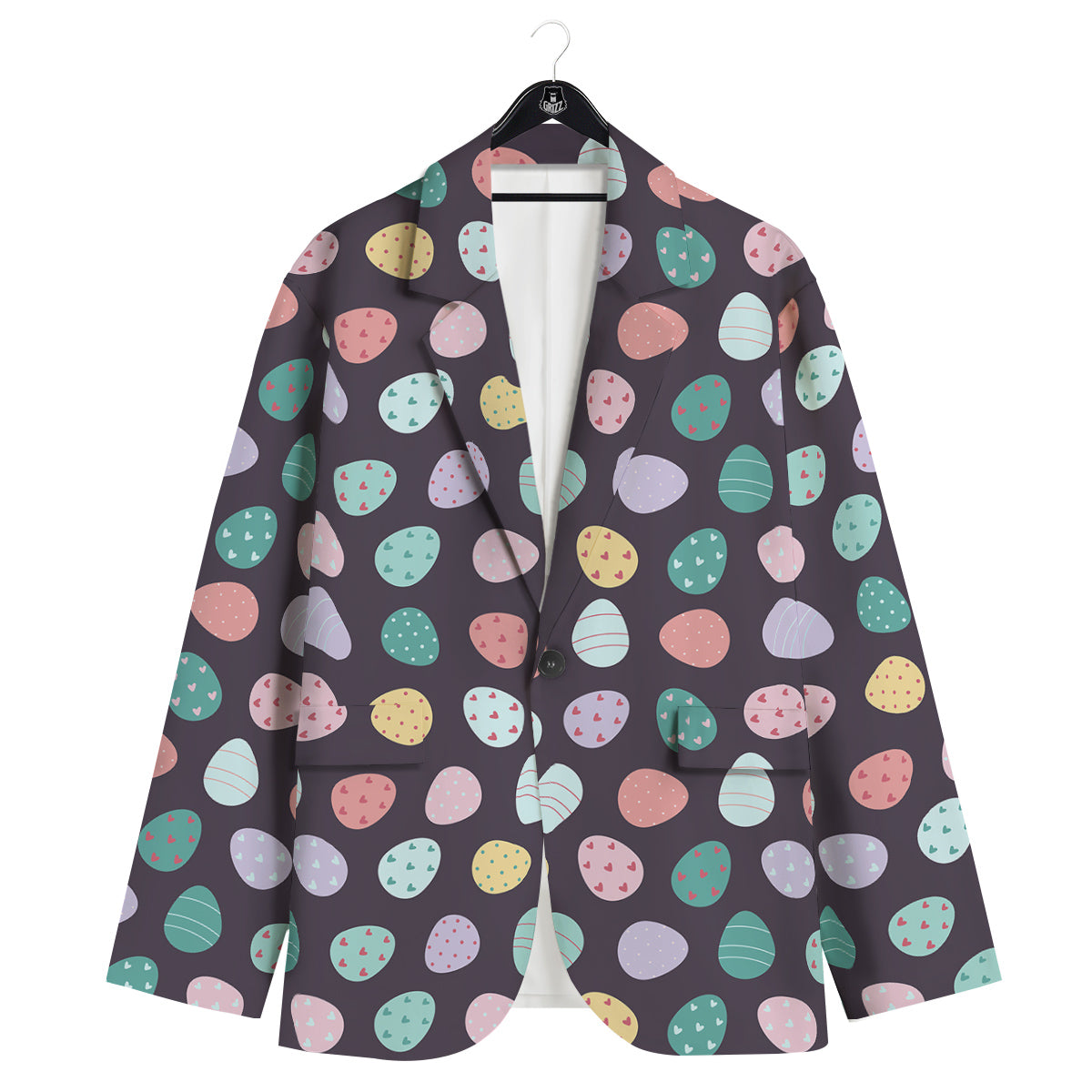 Easter Eggs Cute Print Pattern Men's Sport Coat-grizzshop