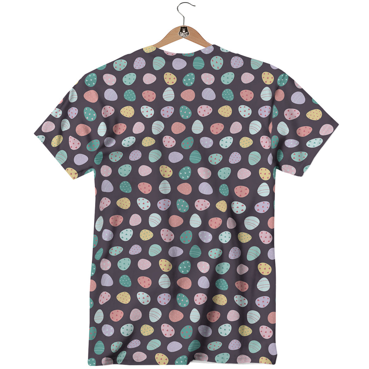 Easter Eggs Cute Print Pattern T-Shirt-grizzshop