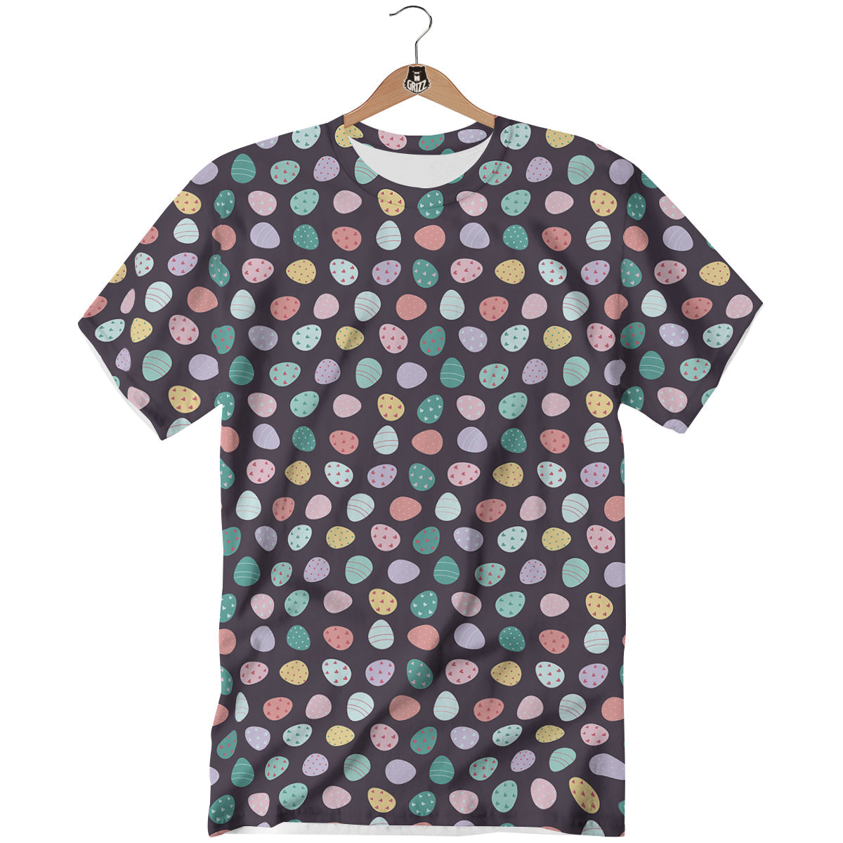 Easter Eggs Cute Print Pattern T-Shirt-grizzshop