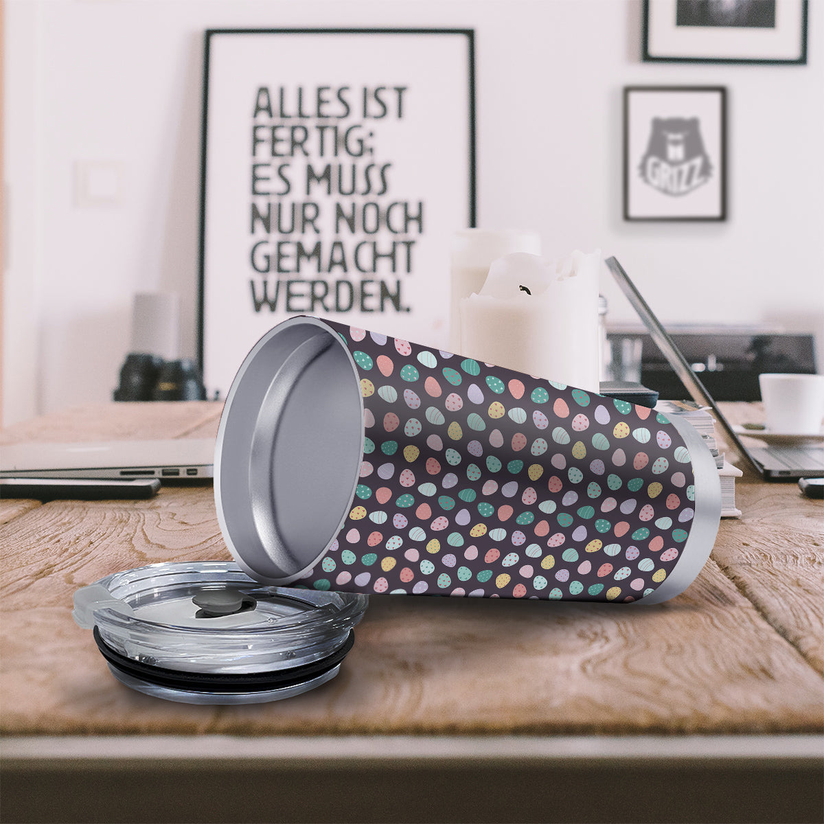Easter Eggs Cute Print Pattern Tumbler-grizzshop