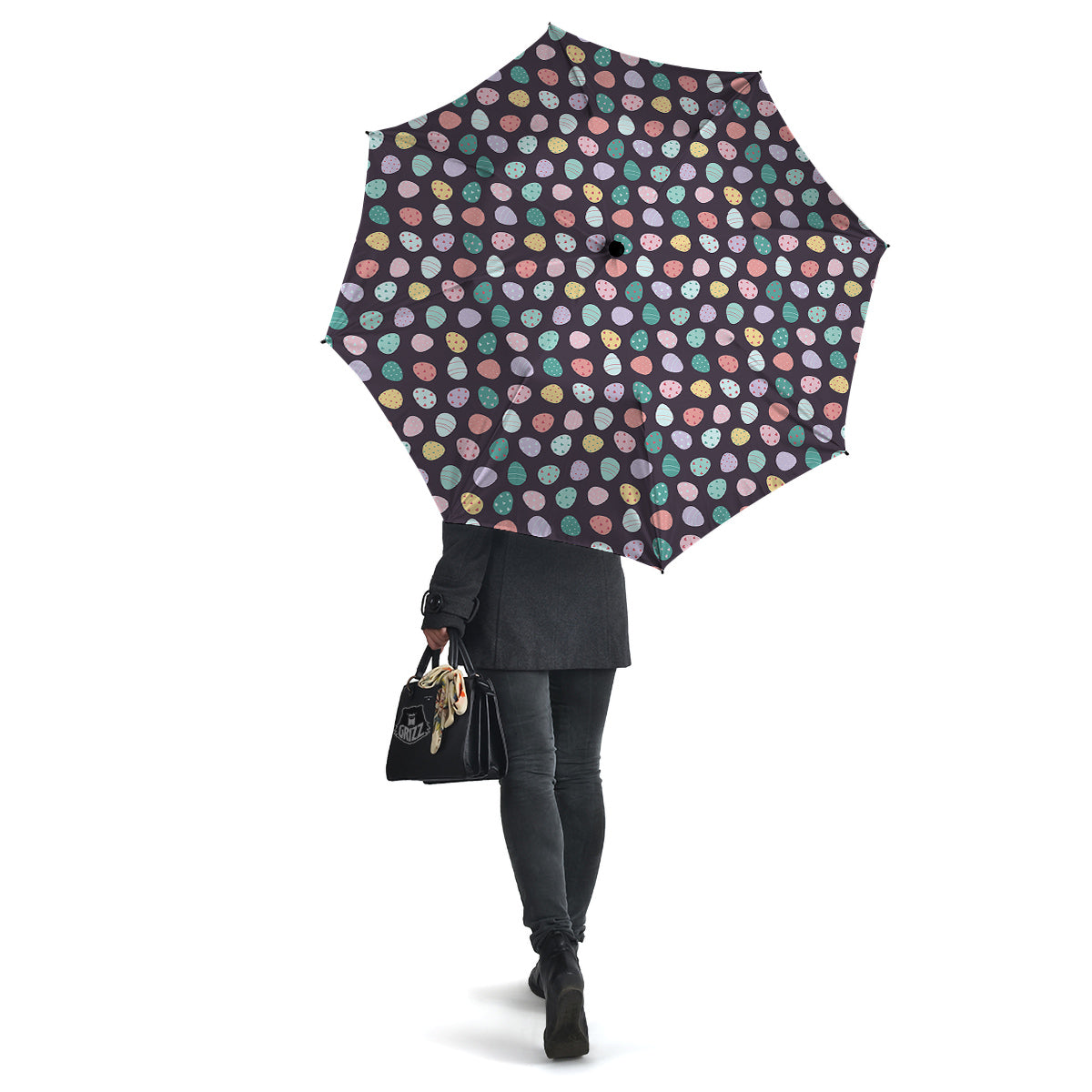 Easter Eggs Cute Print Pattern Umbrella-grizzshop