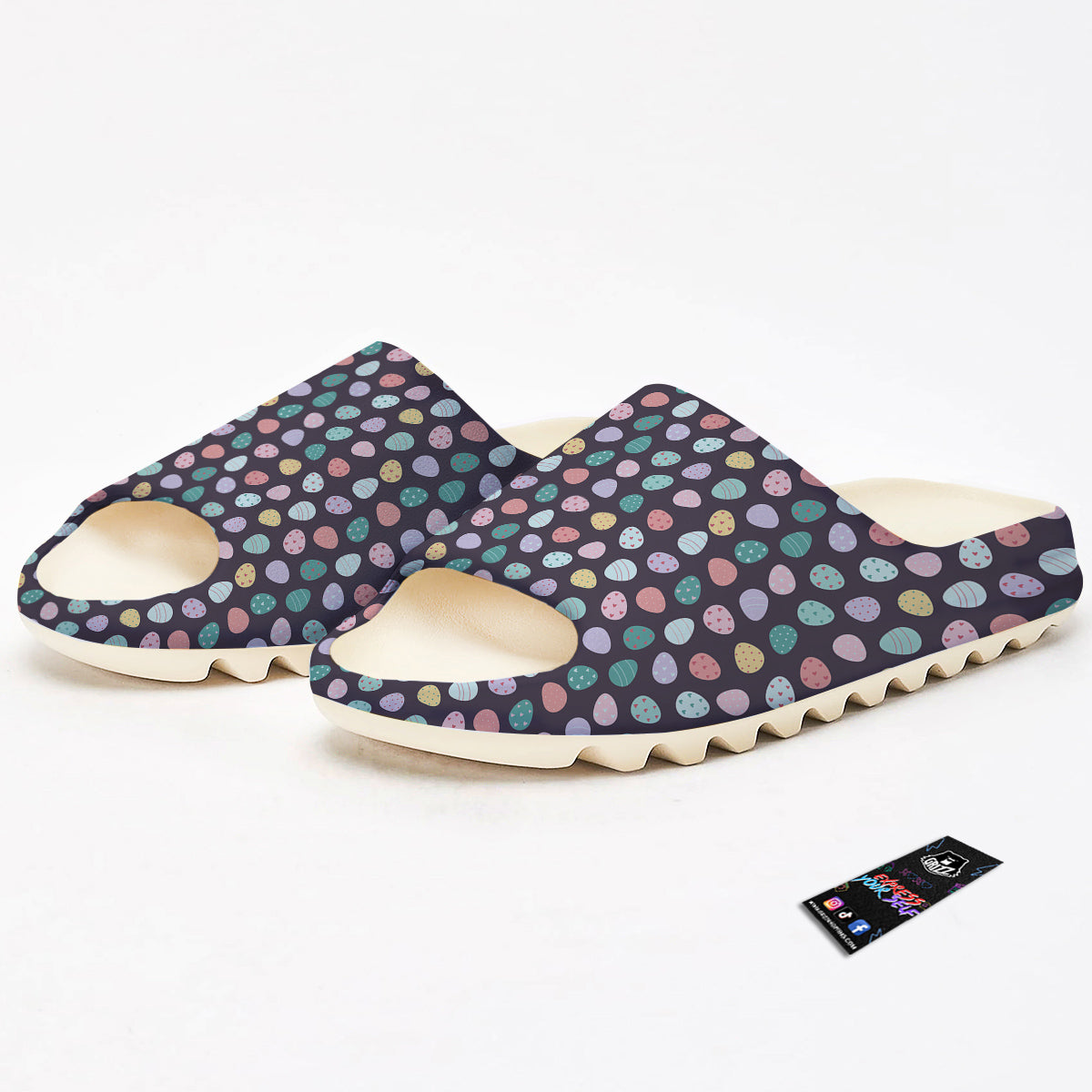 Easter Eggs Cute Print Pattern Sandals-grizzshop