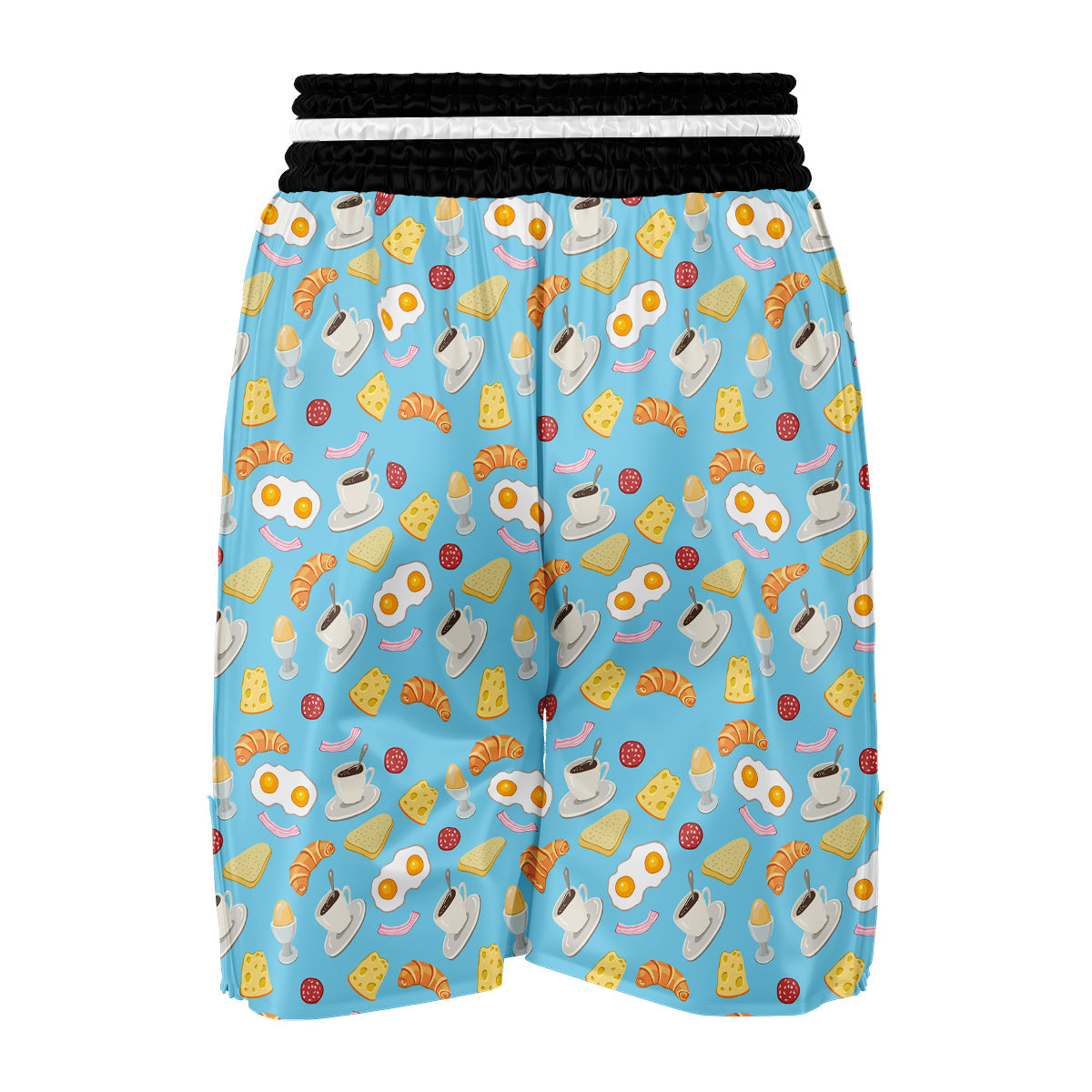 Easy Breakfast Print Pattern Boxing Shorts-grizzshop