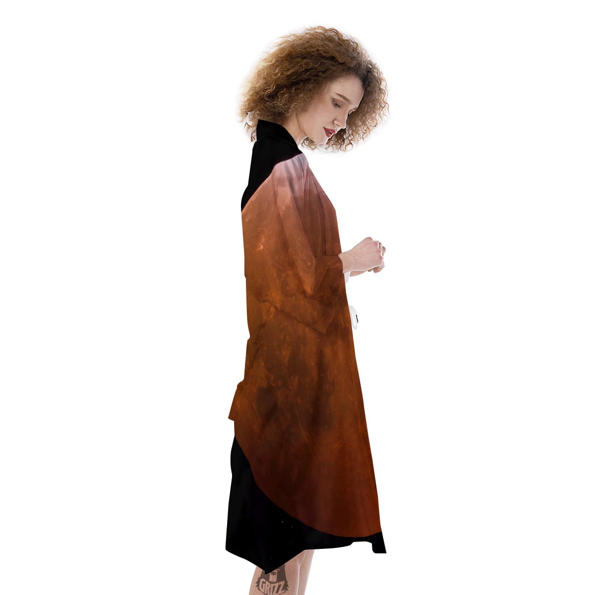 Eclipse Total Lunar Print Kimono-grizzshop