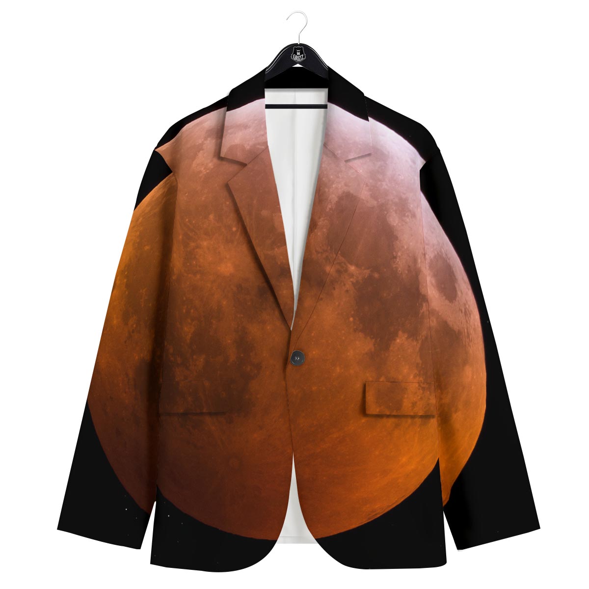 Eclipse Total Lunar Print Men's Sport Coat-grizzshop