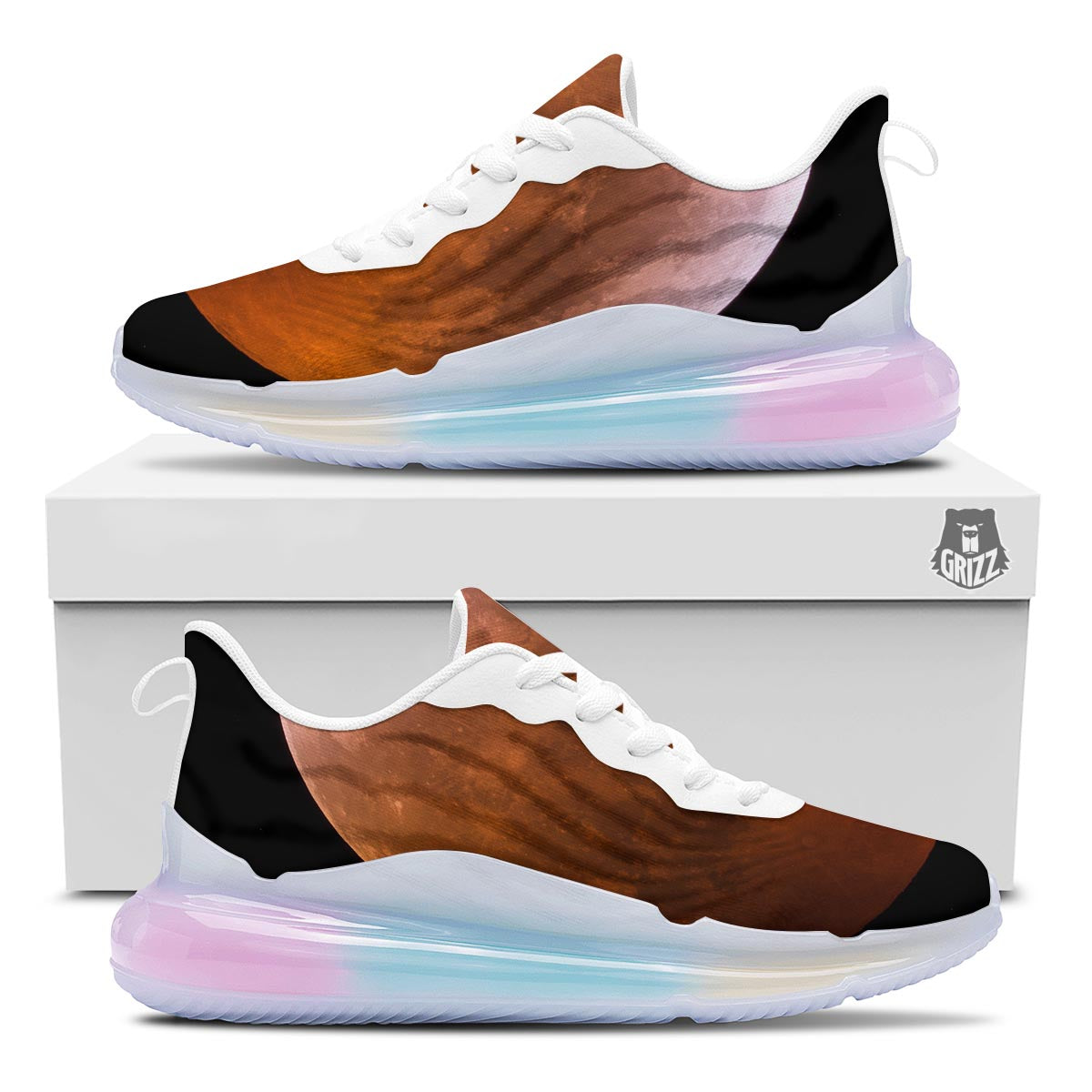 Eclipse Total Lunar Print Running Sneakers-grizzshop