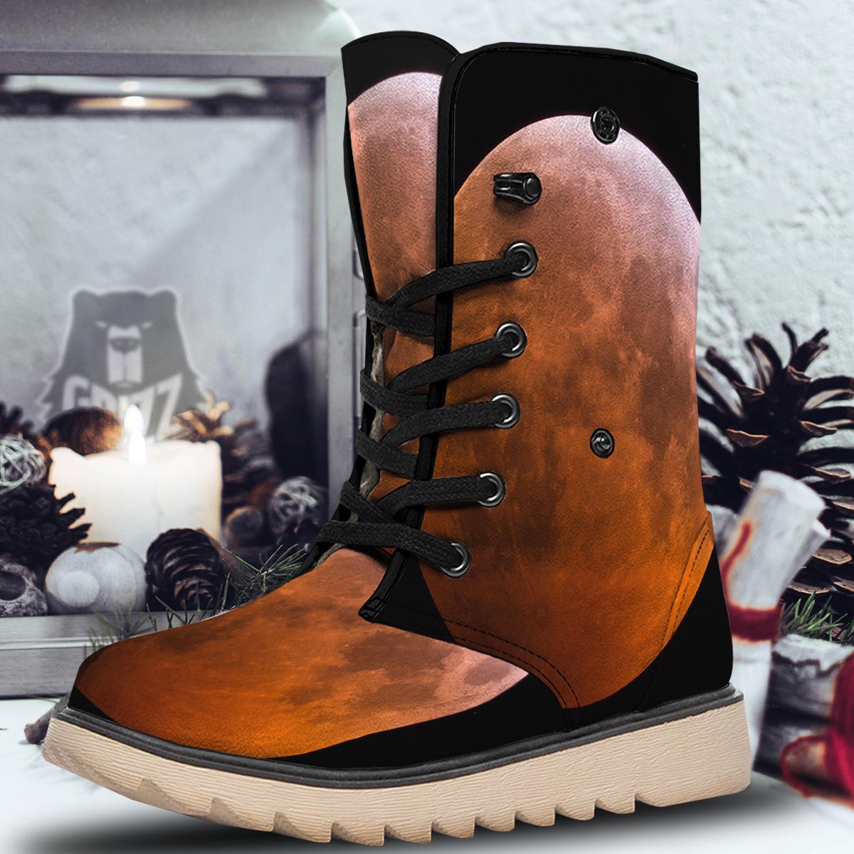 Eclipse Total Lunar Print Snow Boots-grizzshop