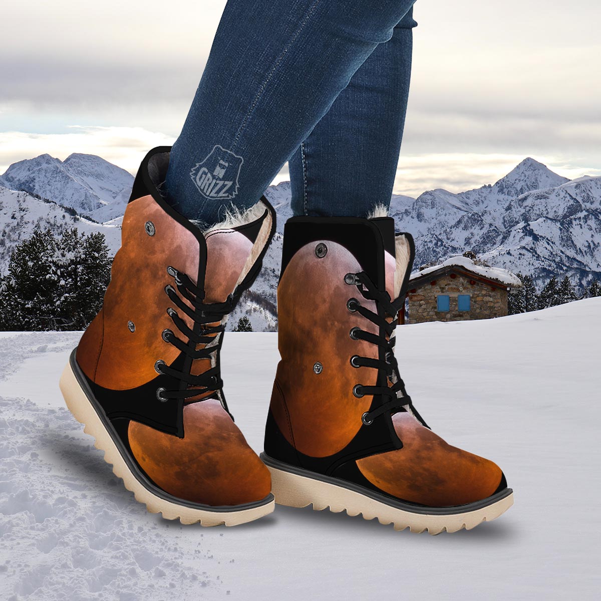 Eclipse Total Lunar Print Snow Boots-grizzshop