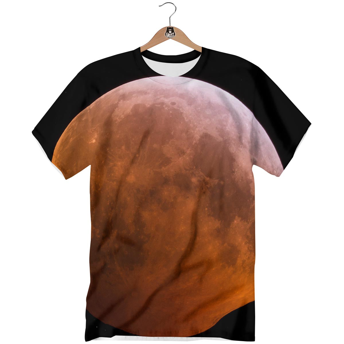 Eclipse Total Lunar Print T-Shirt-grizzshop