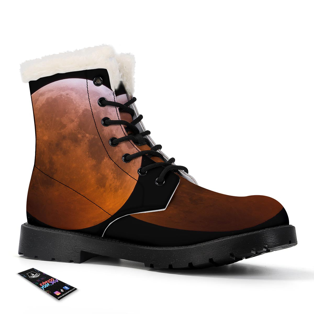 Eclipse Total Lunar Print Winter Boots-grizzshop